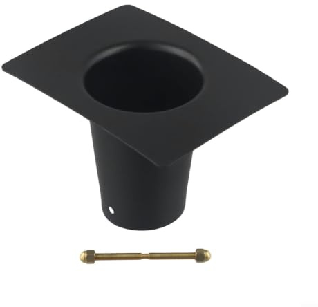 Zoegneer Regenketten-Dachrinnenadapter, Metall-Regenketten-Adapter für Regenrinnen zur Verhinderung von Verstopfung der Dachrinne (Aluminiumlegierung)