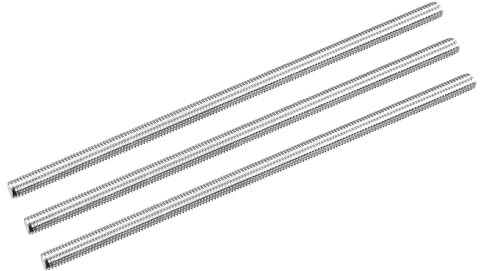QUARKZMAN Tige Entièrement Filetée M5 x 130mm 0.8mm Pas de Filetage Acier Inoxydable 304 Filetage à Droite Tiges Barres Goujons 3 Pcs