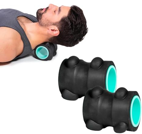 Akupressurrolle gegen Nacken- und Kopfschmerzen – Effektive Schmerzlinderung und Muskelentspannung – Tragbares Nackenmassagegerät