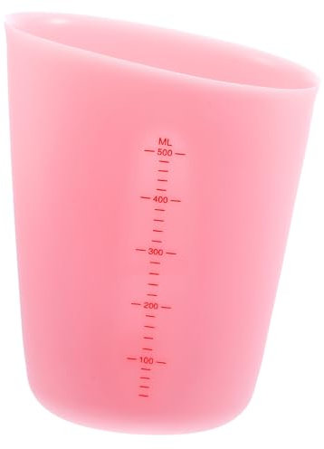 Cabilock Vaso Medidor De Silicona Para Resina De 500 Ml Con Doble Escala Para Repostería En La Cocina