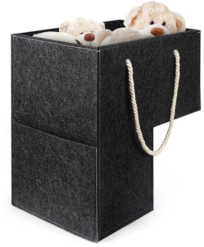Treppenkorb Stufenkorb Filz, Treppen-Organizer-Korb, Faltbar L-förmiger Treppenko Teppichboden Treppen Organizer, Treppenstufen-Aufbewahrungs-Organizer Für Wäsche, Spielzeug, Wohnkultur 42x42x25,5cm