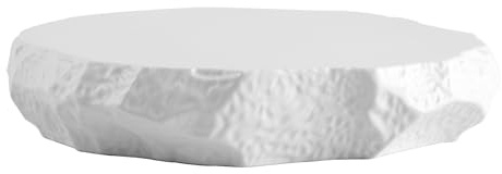 H&H Set 2 Alzate Roccia Skin in Porcellana Bianca – Diametro 23 cm – Lavabili in Lavastoviglie e Utilizzabili in Microonde – Eleganti e Resistenti