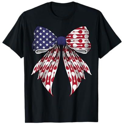 Mandoline Instrument Mandoliniste Drapeau Américain 4 Juillet T-Shirt