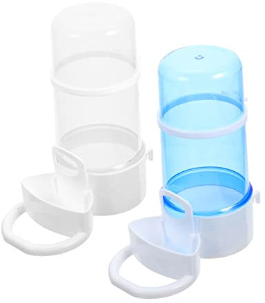 TOYANDONA 2Pcs Automatic Bird Feeder Durable Food Dispenser for Parrots Hamsters Birds Easy Installation Home Use
