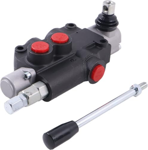Solarhome Hydraulisches Steuerventil, offene Mitte, doppeltwirkend, 21 GPM, 3600 PSI, SAE-Anschlüsse, kompatibel mit Traktoren, Ladern, Holzspaltern, 1 Spule