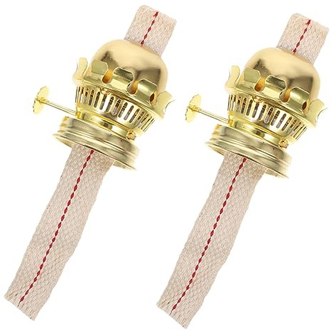 CVUTOVO 2stücke Kerosinlampenbrenner Mit Docht Für Retro Öl Lampe Petroleumlampe Ersatz Brenner Für Öllampe Petroleumlampe Mit Docht Für Vintage Öl Lampe
