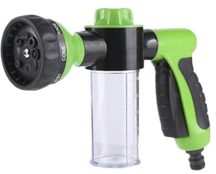 WAFOHSR Garden Hose Spray Gun Garden Water Gun High Pressure Hose Nozzle Foam Bottle Hose Car Washer Watering Jet Plant Spray Sprinkler Home Cleaning Tool Easy To Use