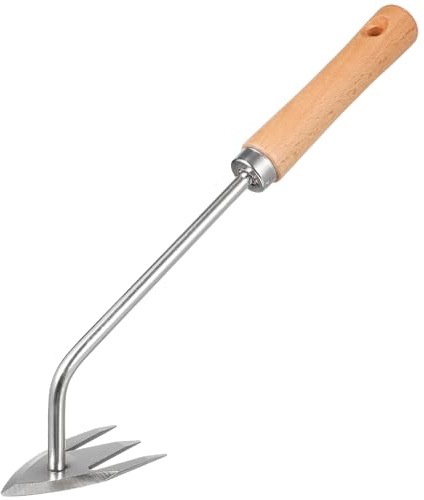 Yardenfun Outil De Retrait De Mauvaises Herbes Multifonction en Acier Inoxydable, Désherbeur Manuel Ergonomique pour Entretien Jardin Professionnel