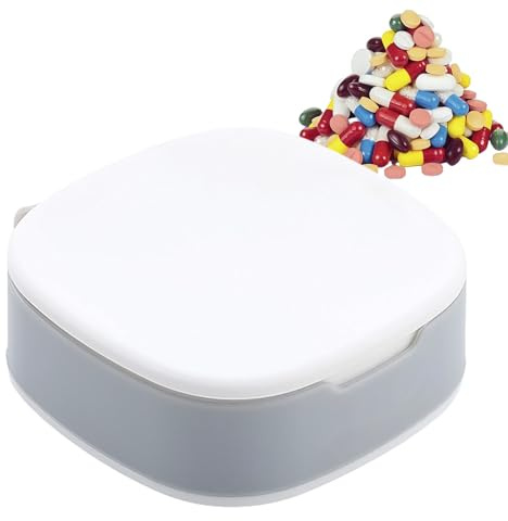 Boîte De Pilules - Rangement Grande Capacité Avec 4 Compartiments, Tablette Portable Pour Les Voyages, Petit Conteneur Un Sac À Main Poche