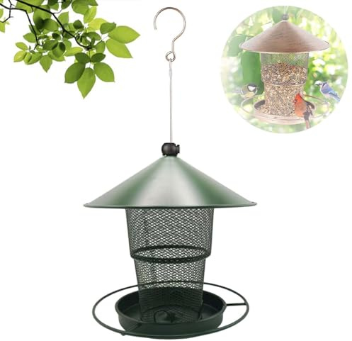 Vogelfutterhaus zum Aufhängen,820ml Vogelfutterstation Vogelhaus zum Aufhängen Wetterfest,Kunststoff Futterhaus,Futterspender Vögel,Vogelfutterspender für Vögel Geignet für Balkon Garten