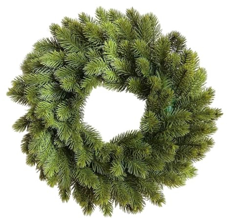 Künstlicher Tannenkranz,ca. 40cm Ø. Türkranz, Adventskranz, Weihnachtskranz, Winterdeko, Weihnachtsdeko (Grün)