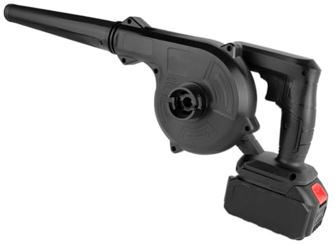 Opatiny Ventilatore senza fili con motore brushless, velocità 1600 giri/min, per patio, garage, giardino, leggero, 1,7 kg, nero