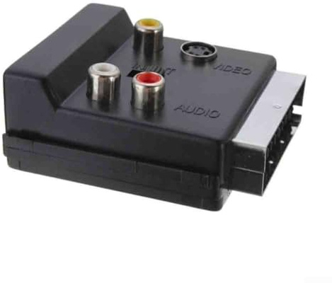 Floweringbeter Para RCA S-Video y adaptador compuesto con 21 pines para conector euroconector para uso con reproductor de CD, receptor de computadora y sistemas de grabadora de DVD
