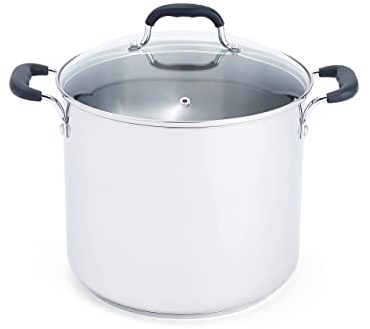 T-fal Specialty Stainless Steel 12 qt Stock Pot with Lid, Induction