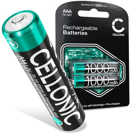 CELLONIC 2X Akku kompatibel mit Telekom Sinus 10, 100, 101, 102 | 2x, (1000mAh-1.2V-NiMH), Festnetz Akku