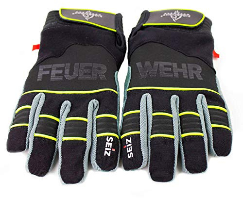 FIRE & FIGHT Streetwear Feuerwehrmann Rettungsdienst Handschuh für technische Hilfeleistung Einsatzdienst und Ausrüstung mit hoher Anforderung (Größe 10) neongelb