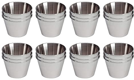 EUROXANTY Molde para Flan 24 unidades | Flanera Individual | Molde de flan liso | Molde antiadherente | Molde gelatinas | Molde para pastelitos | Molde redondo | Ø9 cm