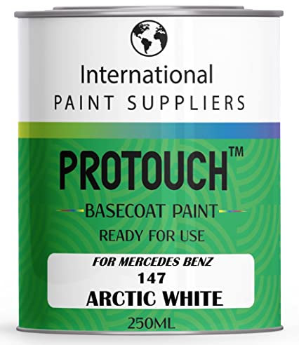 PROTOUCH FOR MERCEDES BENZ 147 ARCTIC WHITE BASECOAT RFU READY FOR USE THINNED CAR PAINT 250ML TIN