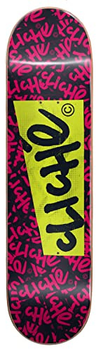 Planche de Skate Deck, Paper RHM 8.0 x 31.62 Rose/Jaune