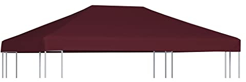 INLIFE Pavillondach 310 g/m² 3x4 m Weinrot