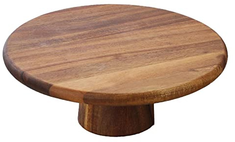 Milageto Présentoir à gâteaux en Bois Plateau à collation Plateau de Service Plateau de Serveur de Cuisine pour gâteaux Tartes Desserts Centres de Table, 25CM
