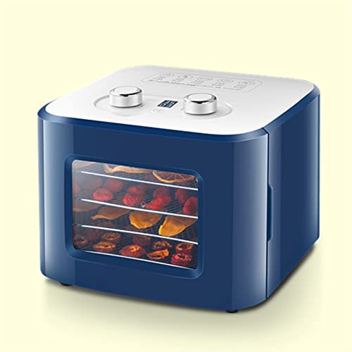Samnuerly Déshydrateur Alimentaire, Déshydrateur pour Aliments et Jerky, Fruits, Herbes, Légumes, Séchoir Électrique Mac, 5 Plateaux Passe au Lave-Vaisselle, 1200W, Livre de Recettes Inclus
