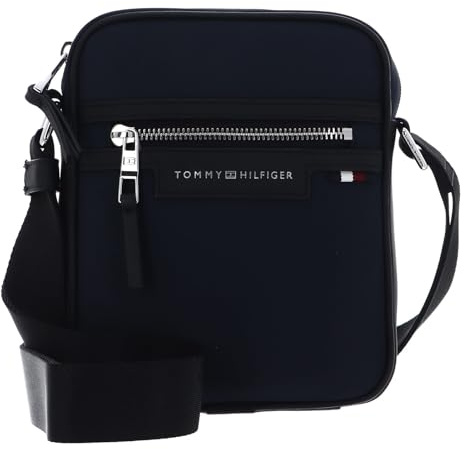 Tommy Hilfiger Herren TH URBAN Nylon MINI AM0AM11830 Reporter-Tasche, Blau (Space Blue)