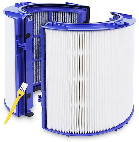 PRIMEBAG Filter mit Pinsel passend für Dyson PH01 PH03 PH04 TP04 TP06 TP07 | TP09 PH3A HP4A TP4A TP7A Purifier Humidify+Cool Autoreact Luftreiniger, Ersatz für 965432-01, Glasfaser Aktivkohle