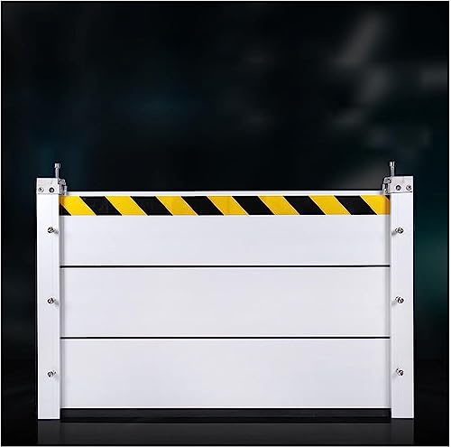 Hochwasserschutz-Sperrstraße, Hochwasserschutz-Anschlagsystem, 100-cm-Wasserabweiser, einfach zu bedienen, geeignet für Garageneinfahrten, Durchgänge, Straßen usw. (Größe: 100 x 60