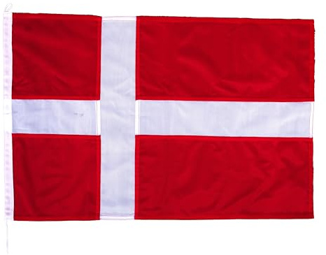 Netflags Flagge Dänemark 20 x 30 cm Schiffsflagge mit 160 g/qm Stoffgewicht