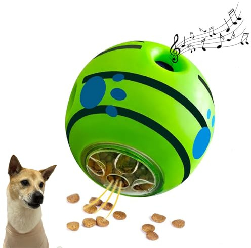 gudong Indestructible Dog Toys Ball,Interactive Dog Toys For Boredom,Giggle Ball For Dogs,Dog Treat Dispenser,Dog Treat Toys,Enrichment Toys For Dogs (3.94 inch)