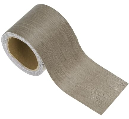 PATIKIL Ruban de Réparation à Motif Bois 2 x16Ft Ruban Adhésif Chêne Gris | Autocollant Réaliste, pour Réparer les Surfaces de Sol Porte Table Armoires Bureau