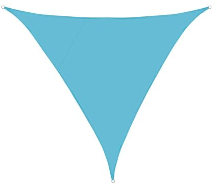 ENEN Vela Ombreggiante Impermeabile, Vele Ombreggianti Triangolari Tenda a Vela per Esterno Telo Tenda da Sole, Vela Ombreggiante per Giardino Terrazza (4x4x4m,Lago Blu)