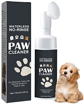 Hunde Pfotenreiniger | Hundepfoten Reiniger mit Silikonbürste | Pfotenreiniger für Hunde | Natürliche Pfotenpflege Hund | Dandelion Allergy Relief | Ohne Künstliche Duftstoffe (100ml)