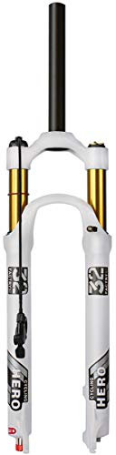ZJHAHJY Air Shock AM Fahrrad-Federgabel, 73,7 cm, MTB-Fahrradgabel, 69,8 cm, manuelle Verriegelung/Fernverriegelung, Rebound-Einstellung, gerades Rohr, QR, 9 mm