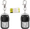 2 Telecomandi Universali per Cancelli 433,92 MHz -2 Batterie Incluse- Compatibili con Codici Fissi e di Apprendimento - Non Compatibili con Rolling Code - Facili da Clonare per Garage Cancelli Allarmi