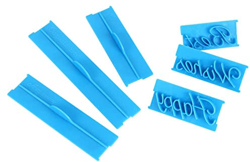 Cortadores de Galletas del Alfabeto, Moldes de Letras para Chocolate, 3 Juegos de Moldes de Impresión para Decoración de Pasteles, Sello de Galletas, Grabador de Fondant para