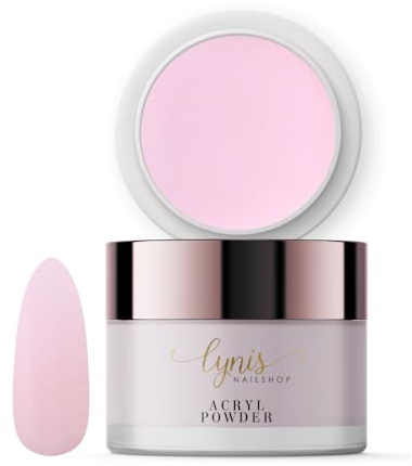 Acrylpulver für Nägel 28g, Cover Rose Rosa, Cremiger Acrylpuder für dezente Fullcover Designs & natürliche Overlays, Optimale Haftung & Verarbeitung, Deutsche Marke, Lynis-Nailshop.de