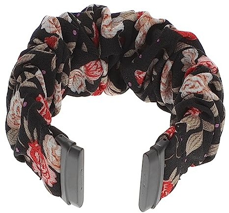 Tofficu Elastisches Scrunchie Uhrenarmband Für Damen Stylisches Armband Kompatibel Mit Fitbit Modisches Design Leuchtende Farben Angenehm Zu Tragen Geschenk Für Besondere Anlässe