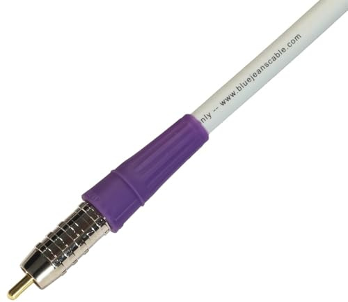 Blue Jeans Cable LC-2 Double-Shielded Low Capacitance Subwoofer Cable, 6 Foot, White