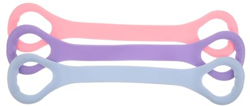 FUNOMOCYA 3 Piezas Bandas de Resistencia para Mujeres con Forma de Cintas Elásticas para Yoga y Pilates Entrenamiento Completo de Brazos Piernas y Espalda Equipamiento Ligero para Fitness