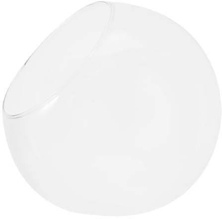 VICASKY Micro Landschaft Glasvase mit schräger Öffnung Klare Pflanzenvase für DIY Ökosysteme Stilvolle Dekoration für Zuhause und Büro Schadstofffreies Glas für Wasserpflanzen und