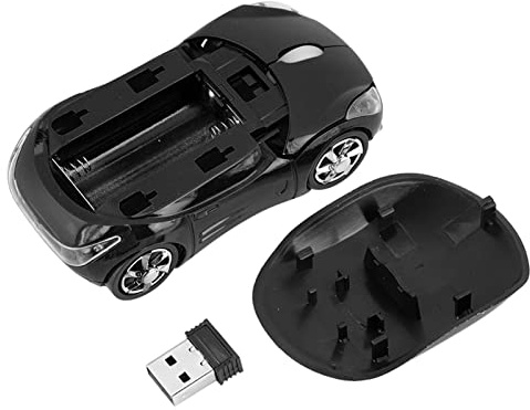 Solinder Souris sans Fil 1600 DPI, Souris Optique 2,4 G Stable avec Une Large compatibilité pour Mac Office Gaming, Distance de Transmission jusqu'à 10 M (Noire)