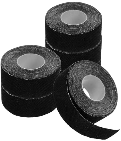 BESPORTBLE Autocollant pour Occasions Décontractées et Formelles Design Élégant Noir Auto-adhésif en Tissu Non Tissé Absorbeur de Sueur 6 Rouleaux pour Col de Chemise