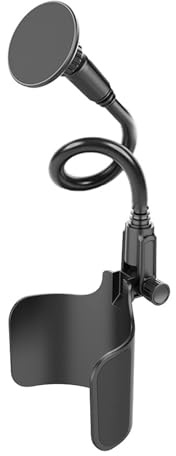 Generico Portatelefono Da Portabicchiere Per Auto,Portabicchiere Magnetico Rotante A 360° - Supporto Auto Portacellulare Da Bicchiere | Per Smartphone Cellulari SUV Camper Berlina Furgone