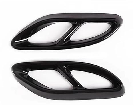 Garniture Cache D'embout Silencieux D'échappement Arrière Pour Mercedes Pour Benz ABCE GLC CLS-Class W177 W247 W205 W213 X253 C257(Noir)