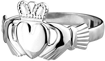 Claddagh Ring. Irischer Freundschaftsring. Sterling Silber Größe 56