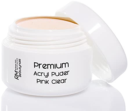 35g Acryl Puder Pink Klar für Nageldesign in Studio Qualität