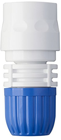 Takagi Schlauchstück mit Sieb 13 mm, Gartenbewässerungszubehör, Blau/Weiß, 1/2 Zoll, 3.6 x 3.7 x 7.8 cm