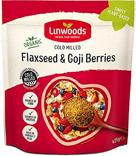 Linwoods Graines de lin bio et baies de Goji broyées 425 g (lot de 2)